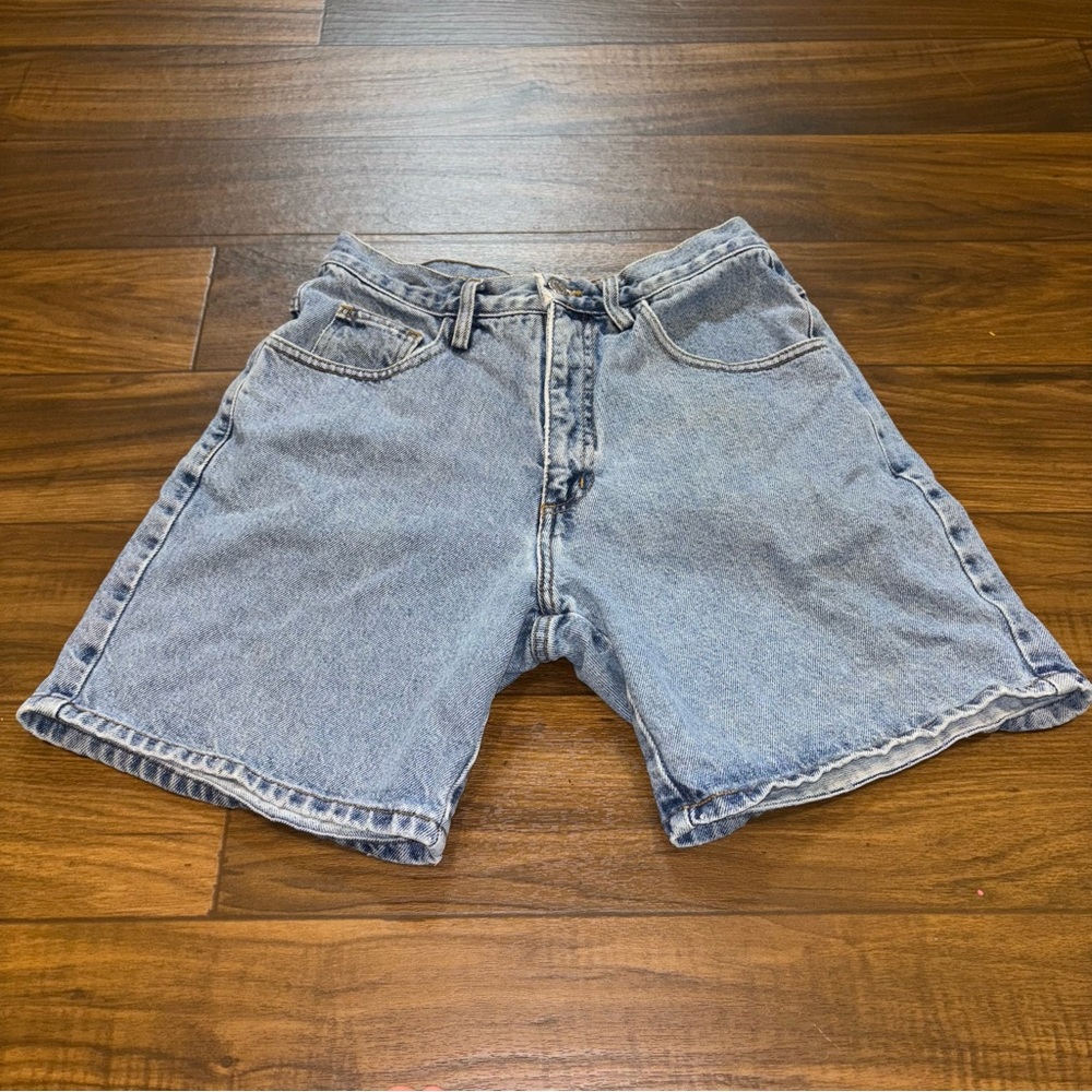 Vintage Guess Light Blue Jean Shorts for Men